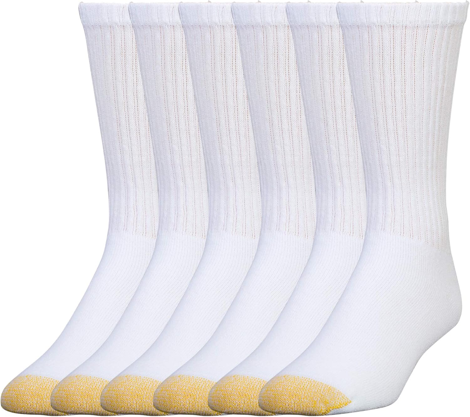 Cotton Crew Sock Pack - Men's Cotton Crew Athletic Socks (6-Pack)