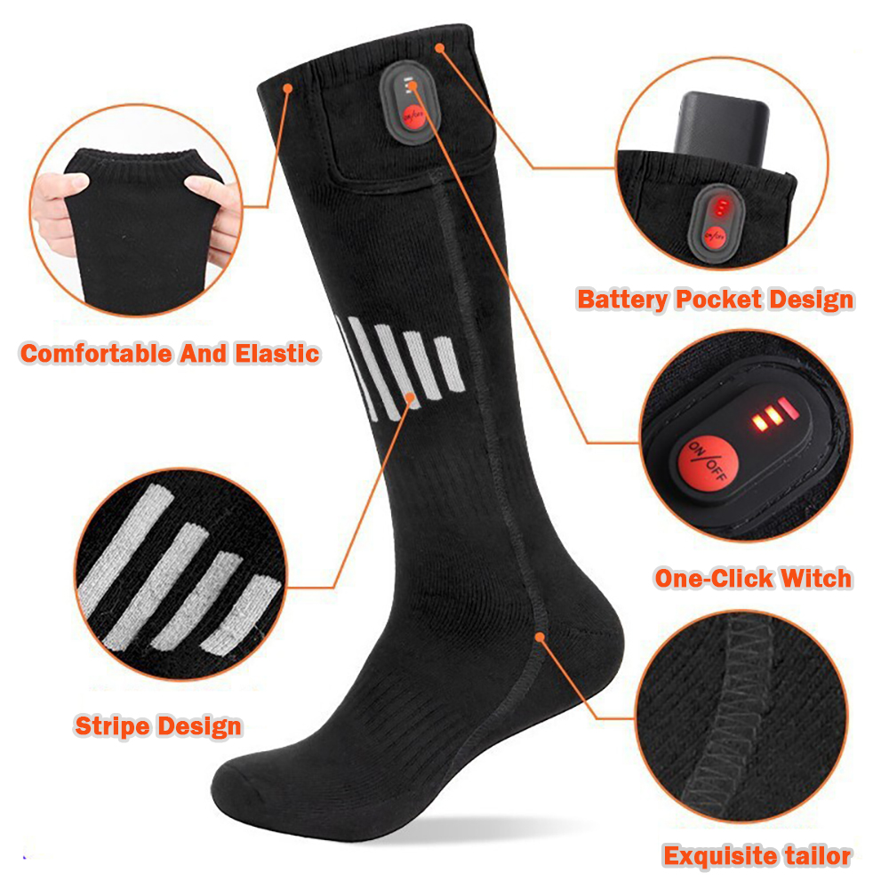 Winter Heated Socks With Batte - Sock Organizer Tray avis et prix