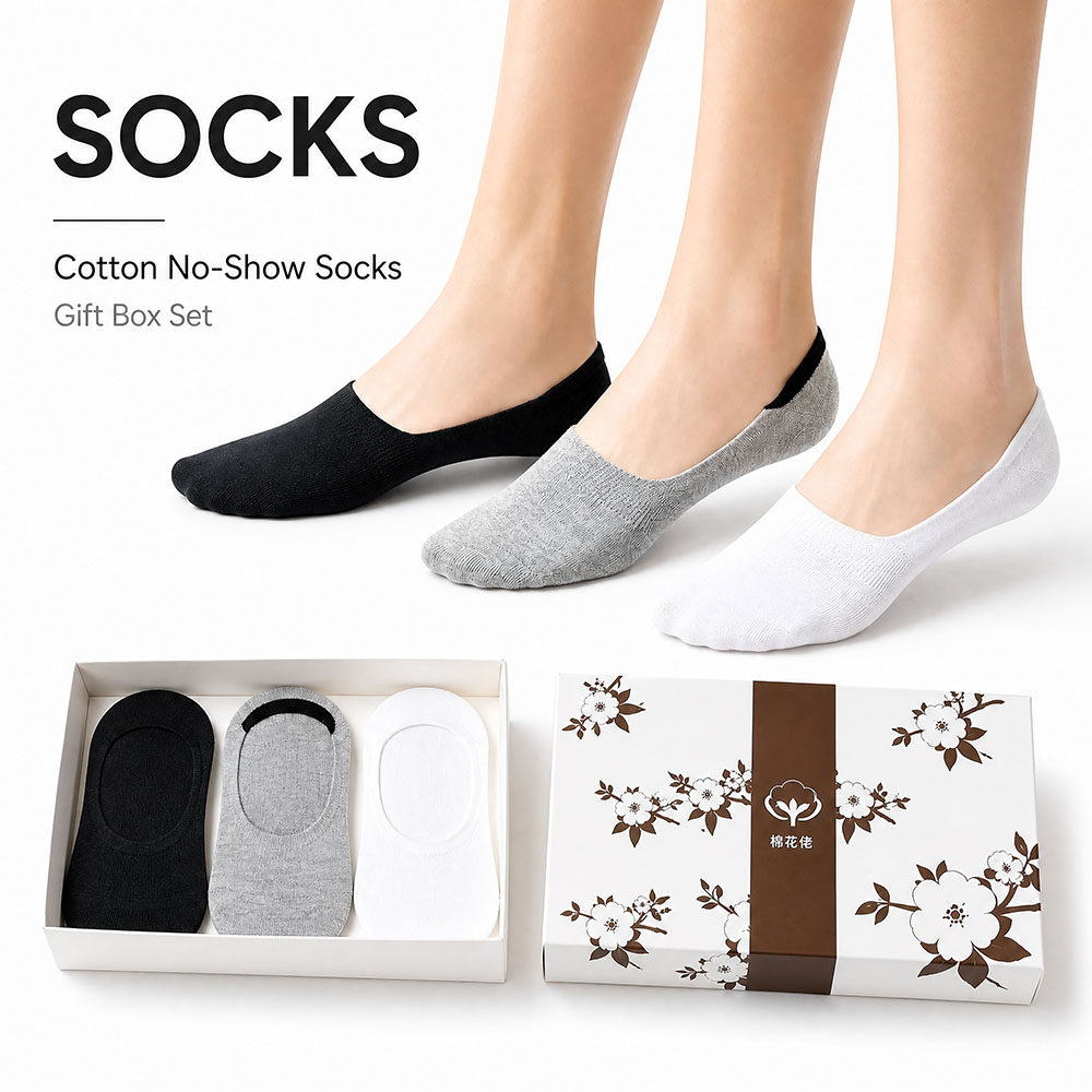 6 Pairs Unisex Cotton No Show  - Invisibility Sock Loafer avis et prix