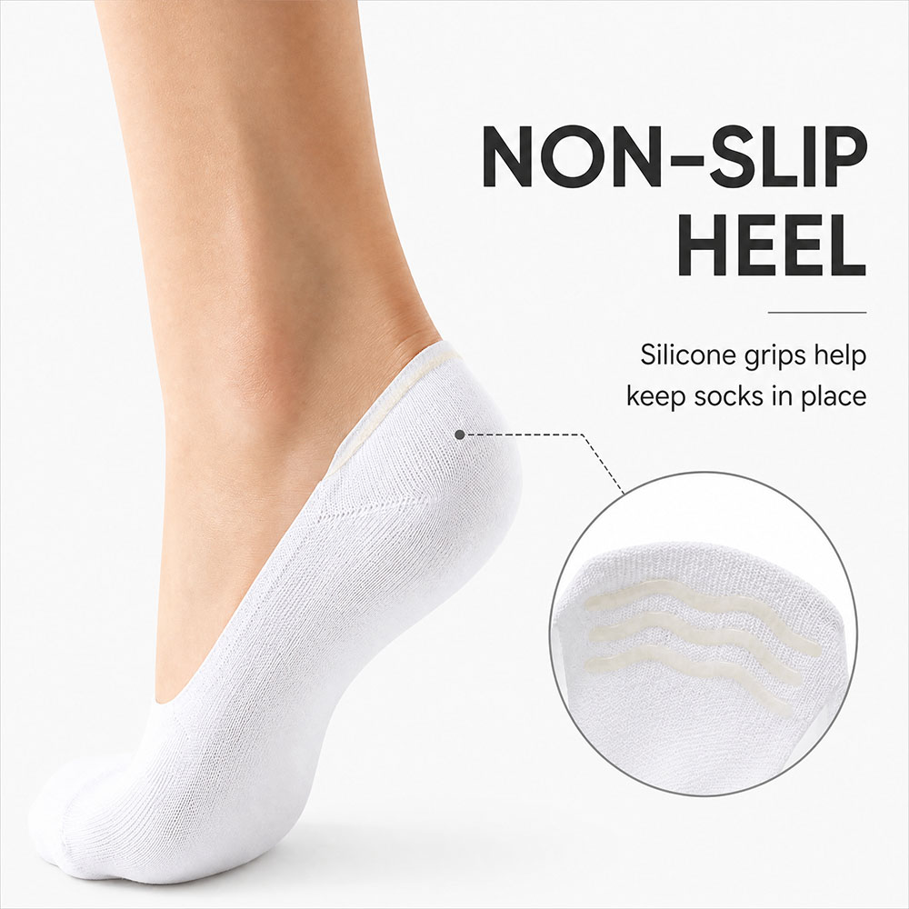 6 Pairs Unisex Cotton No Show  - Invisibility Sock Loafer avis et prix