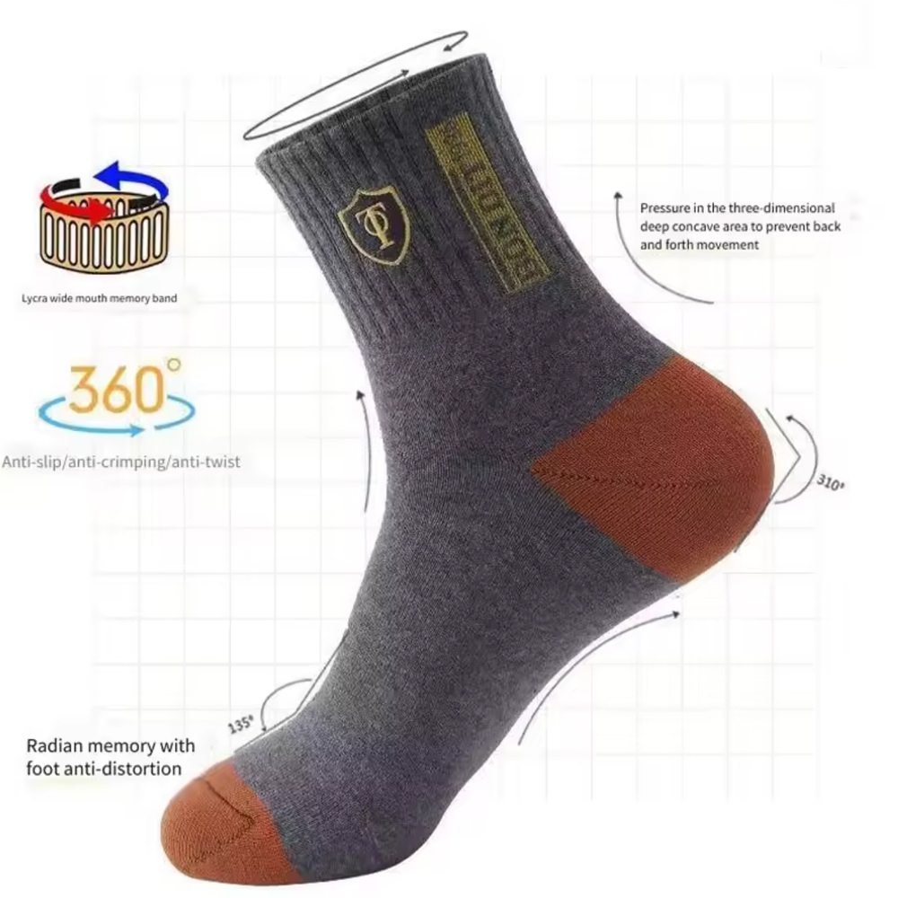 Men's 5/10-Pack Premium Therma - Cotton Crew Sock Pack avis et prix