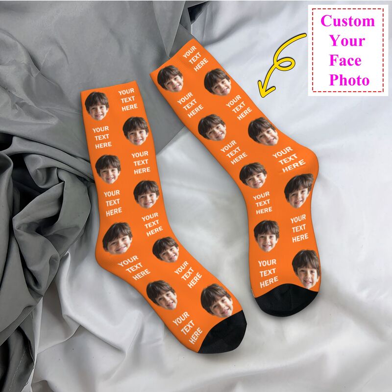 Personalized Photo Text Custom - Dress Sock Men avis et prix