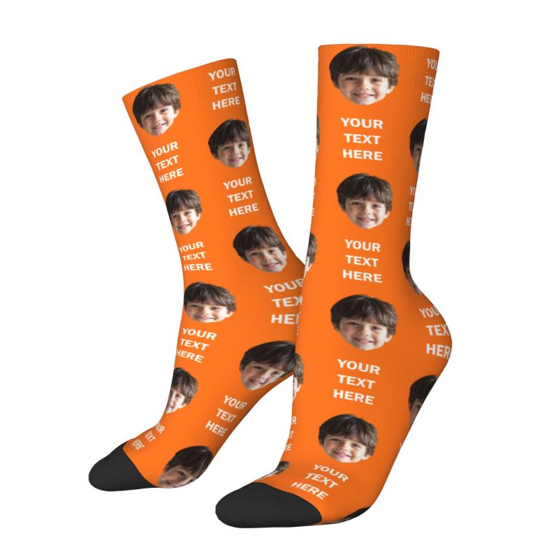 Personalized Photo Text Custom - Dress Sock Men avis et prix