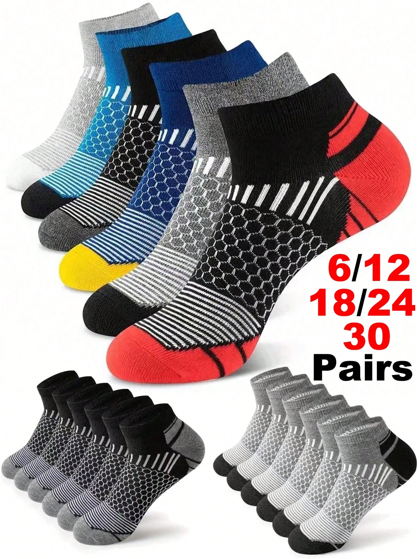 12Pairs Men's Ankle Athletic S - Ankle Sock Low Cut avis et prix