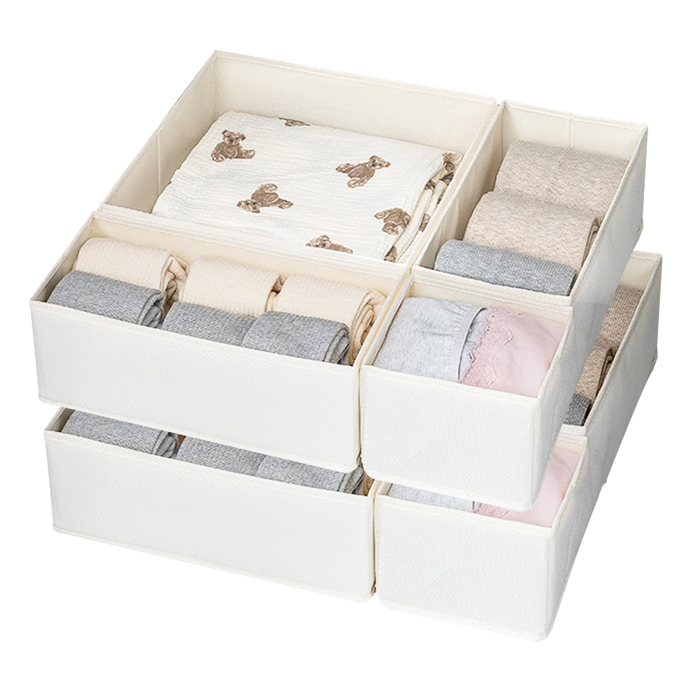Foldable Cotton Linen Storage  - Sock Organizer Tray avis et prix