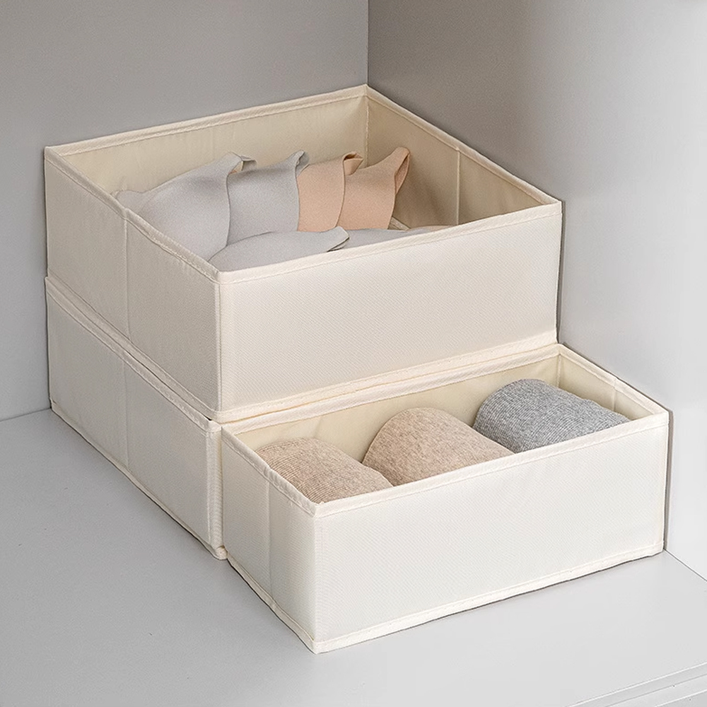 Foldable Cotton Linen Storage  - Sock Organizer Tray avis et prix
