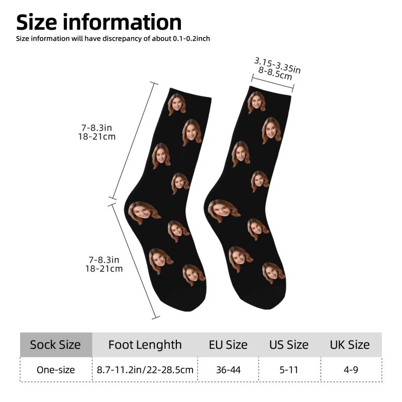 Personalized Custom Face Photo - Dress Sock Men avis et prix