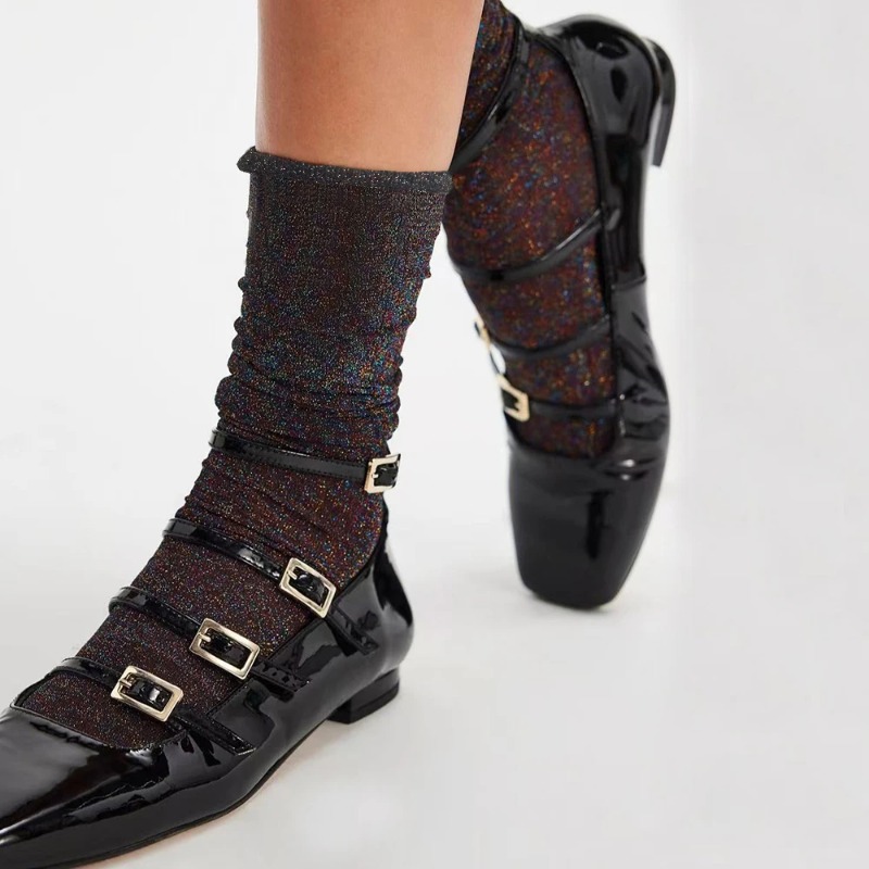 Colorful Sexy Shiny Women's So - Silk Sock Bamboo avis et prix