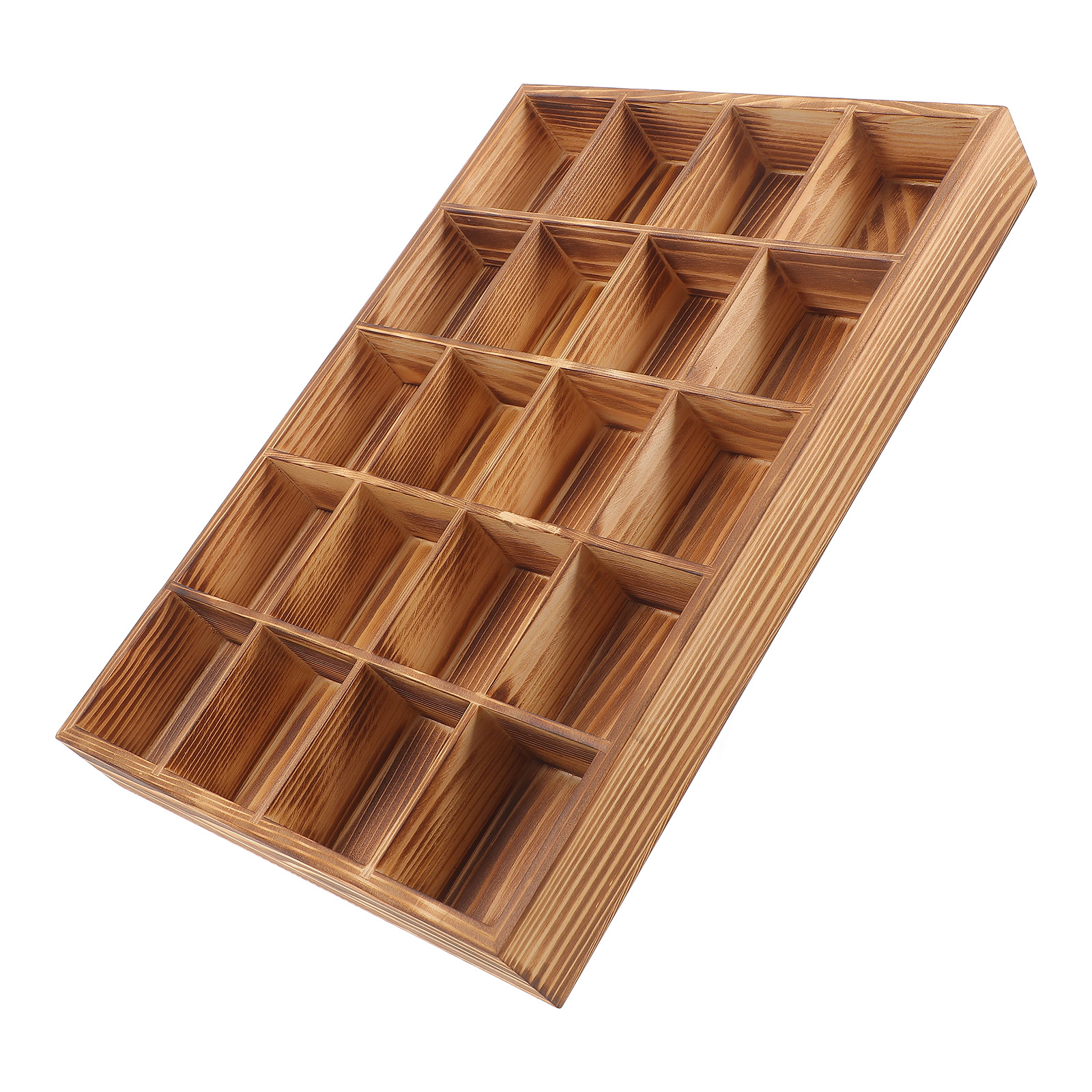 1pc 20-Compartment Wooden Unde - Sock Organizer Tray avis et prix