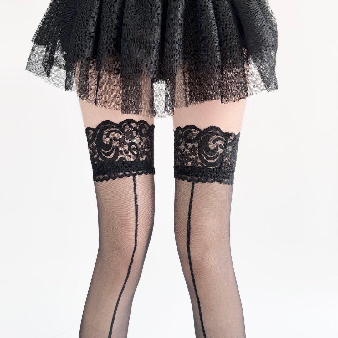 Lace Top Sheer Thigh High Stoc - Thigh High Sock Stay Up avis et prix