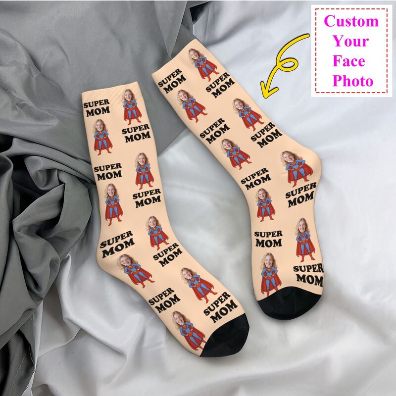 Super Mom Custom Mens Crew Soc - Dress Sock Men avis et prix