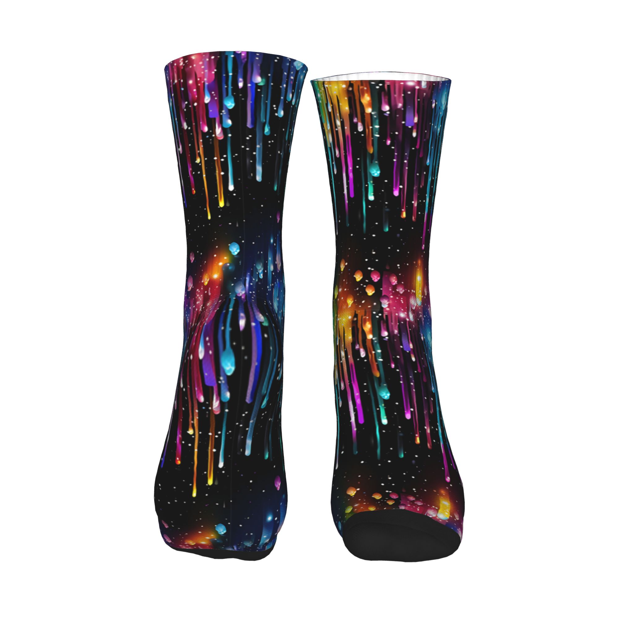 Cute Men's Dripping Rainbow Li - Dress Sock Men avis et prix