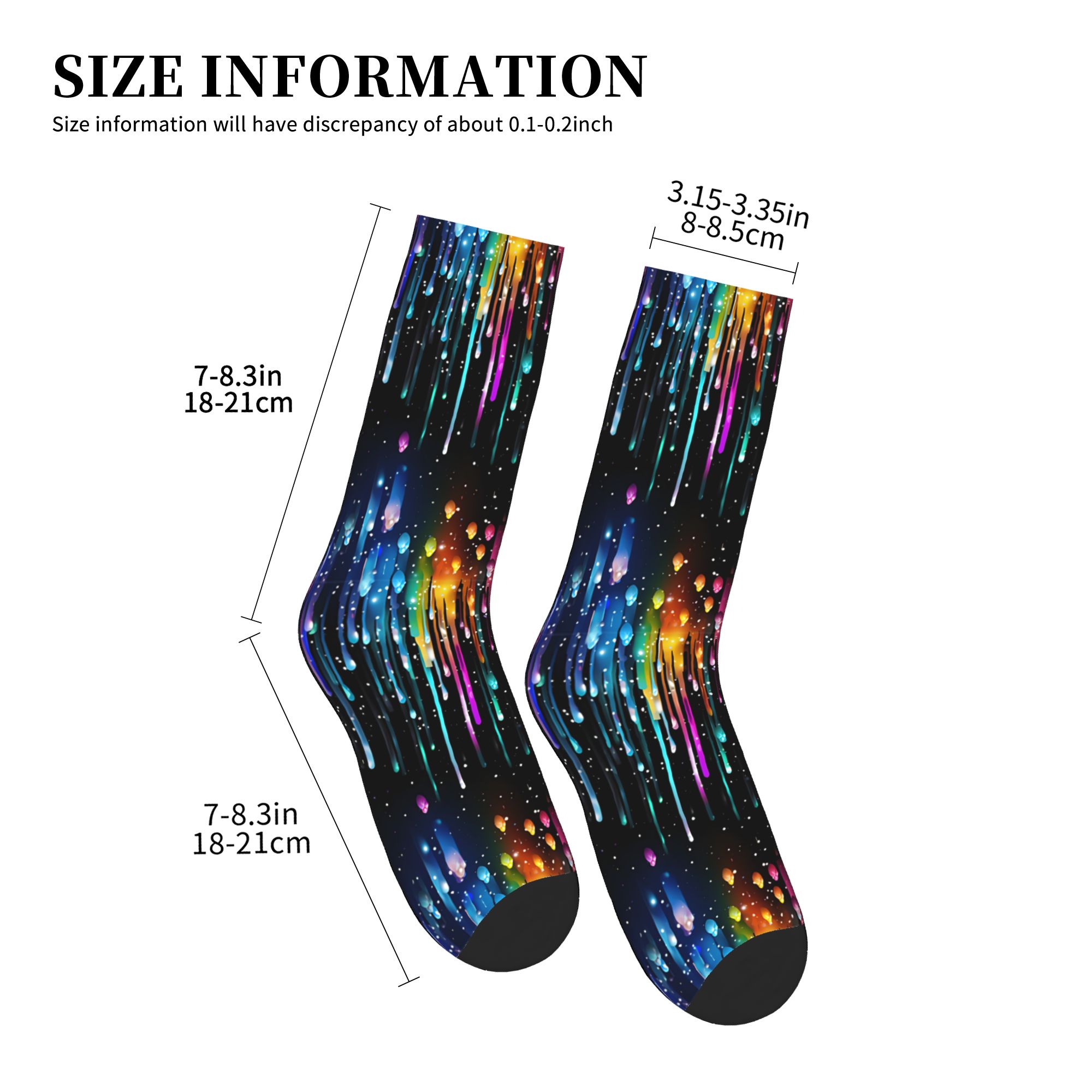 Cute Men's Dripping Rainbow Li - Dress Sock Men avis et prix