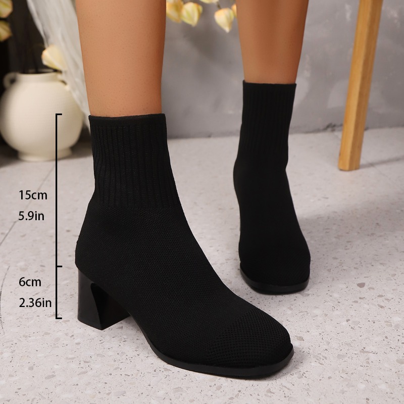 Women's Ankle Boots Knitted He - No Show Sock Women avis et prix