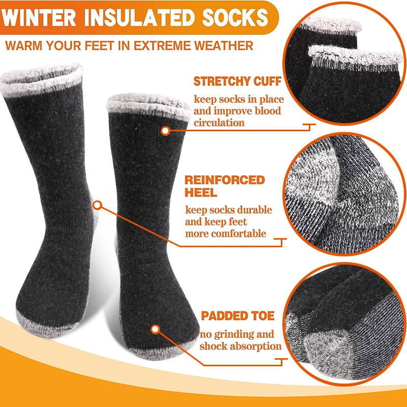 3Pairs High-Quality Thicken Wi - Thermal Sock Winter avis et prix