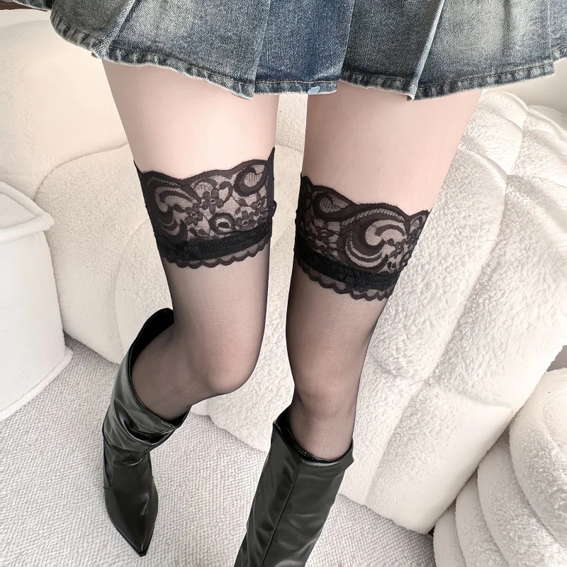 Lace Stockings Women Belt Flor - Tights Pantyhose Sheer avis et prix