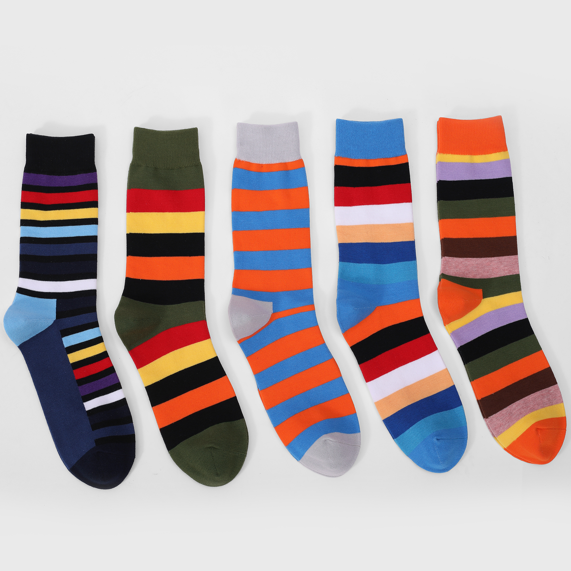 5Pairs Mens Fun Dress Socks, P - Cotton Crew Sock Pack avis et prix
