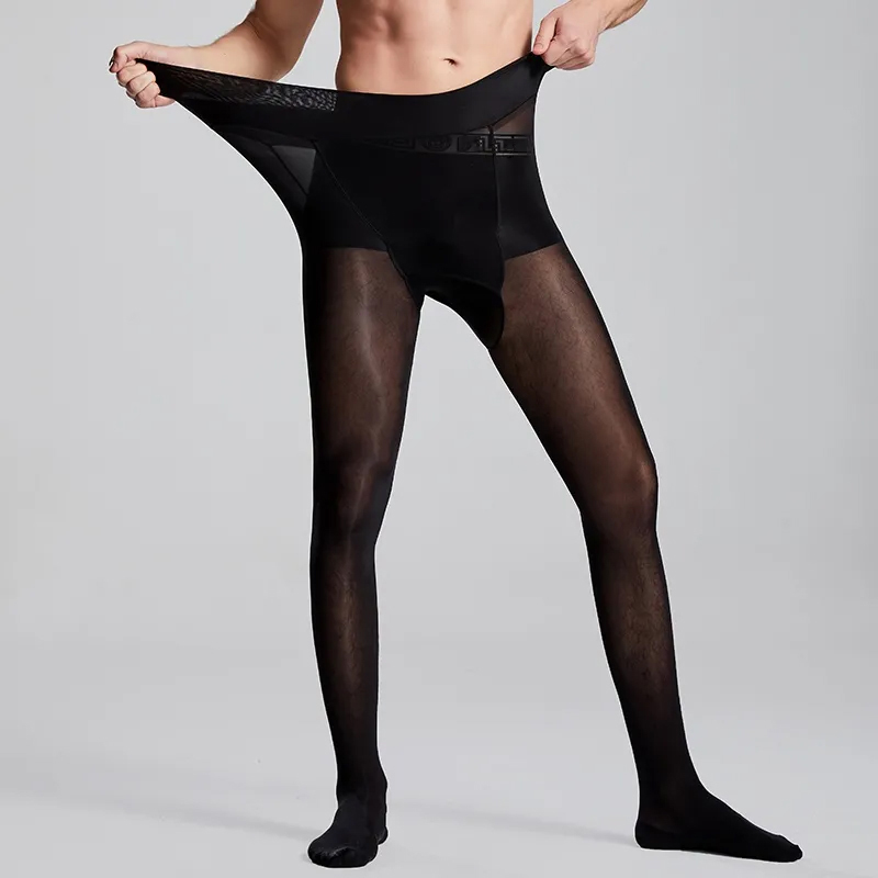 Plus Size Men Sexy Sheer Black - Tights Pantyhose Sheer avis et prix