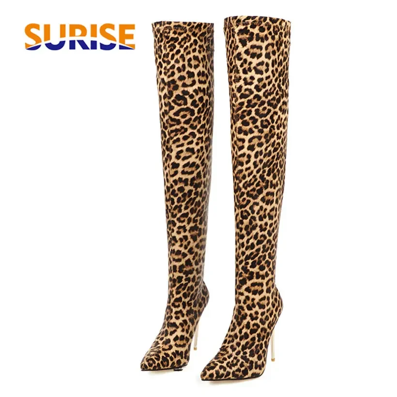 Plus Size Stretch Leopard Over - No Show Sock Women avis et prix