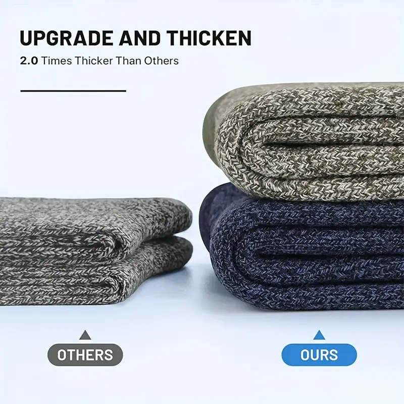 5 Pairs Merino Wool Socks For  - Wool Hiking Sock avis et prix