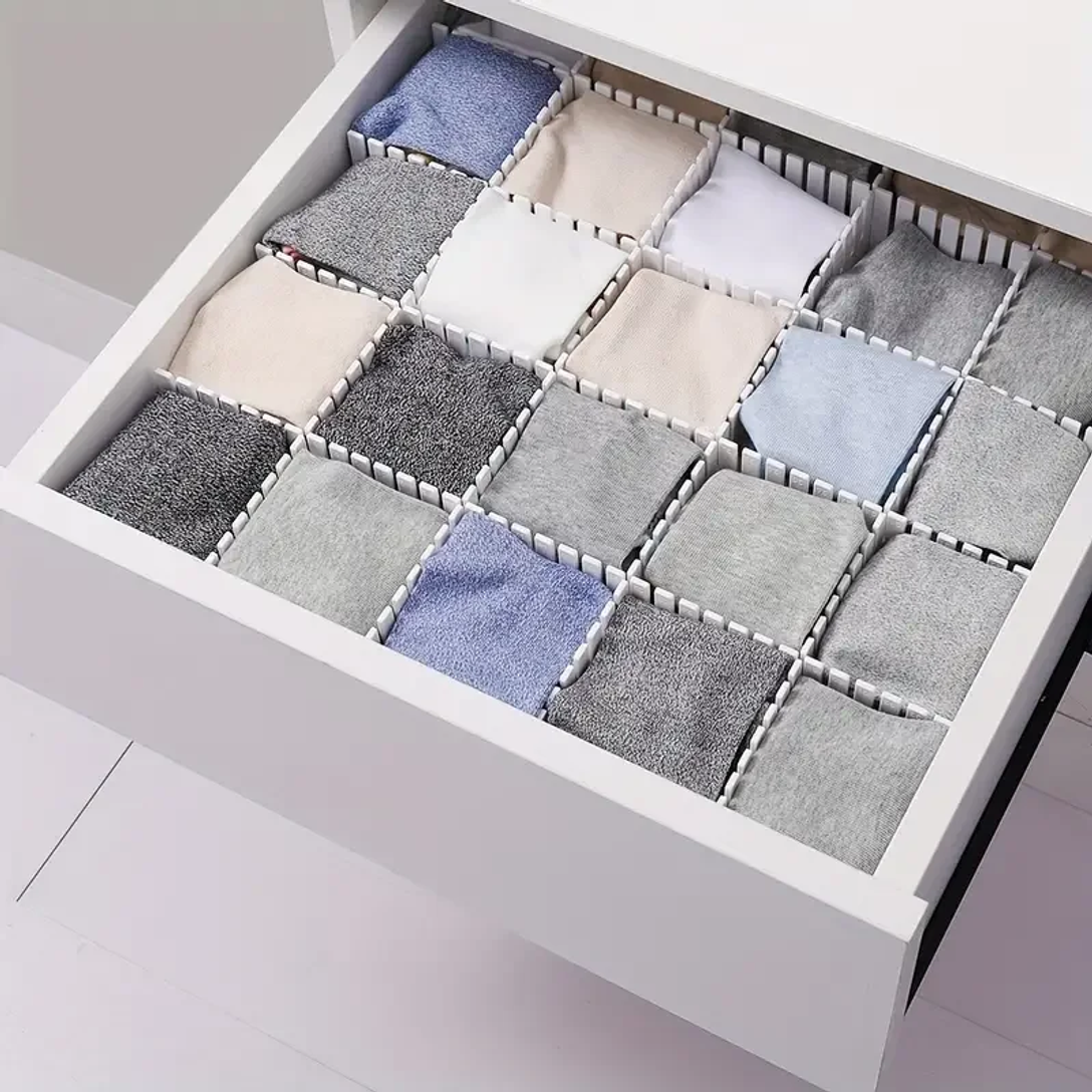 4PCS Adjustable Divider Underw - Sock Organizer Tray avis et prix