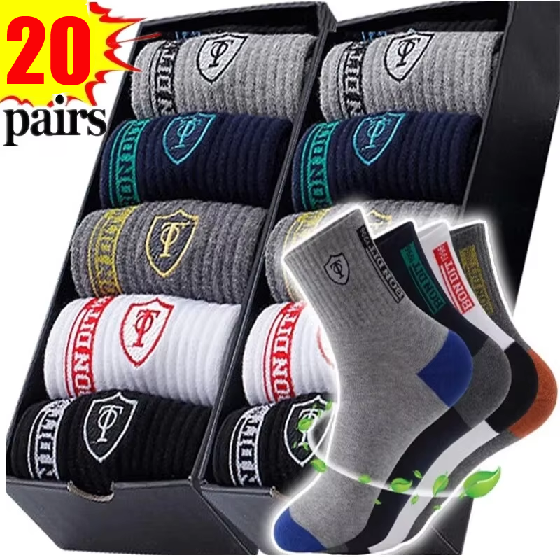 Men's 20-Pack Premium Thermal  - Cotton Crew Sock Pack avis et prix