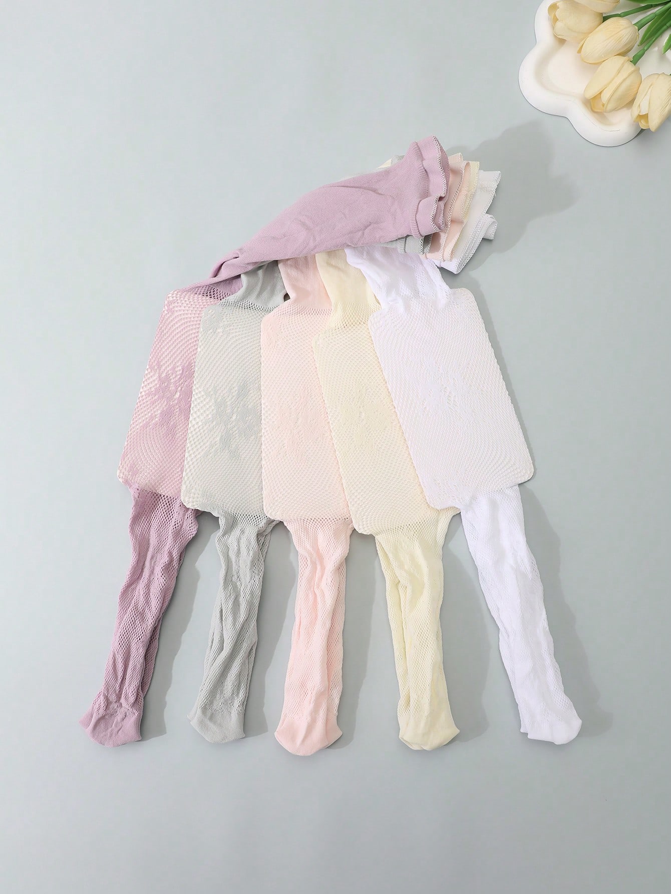 5Pcs Kids Hollow Lace Sheer Me - Tights Pantyhose Sheer avis et prix