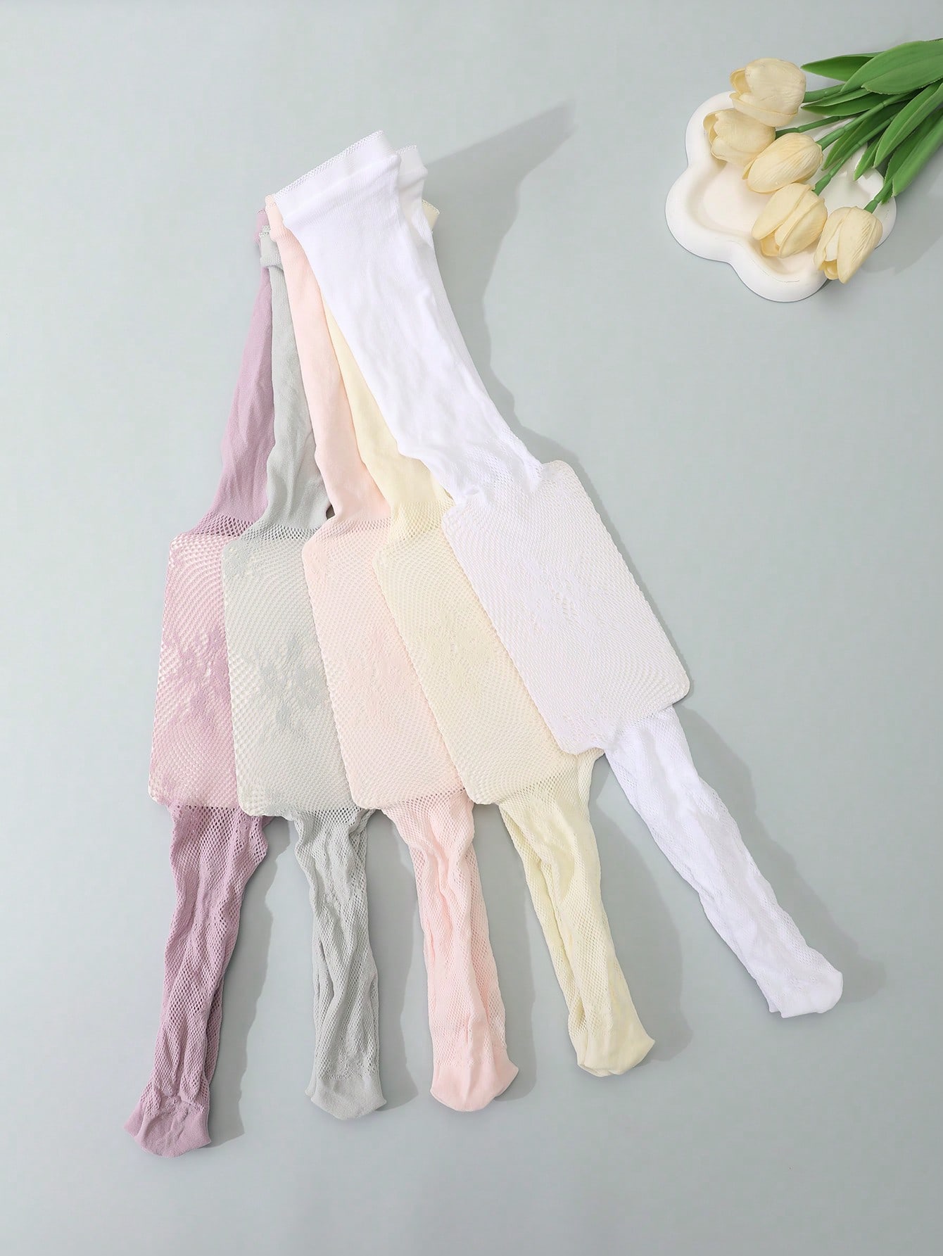 5Pcs Kids Hollow Lace Sheer Me - Tights Pantyhose Sheer avis et prix