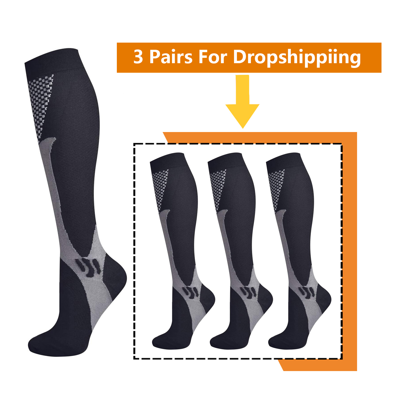 Brothock 3 Pairs For Dropshipp - Compression Sock Medical avis et prix
