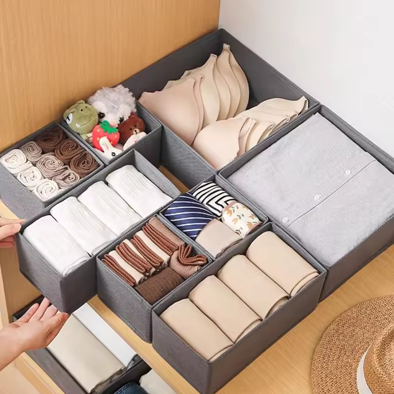 3PC Fabric Underwear Storage B - Sock Organizer Tray avis et prix