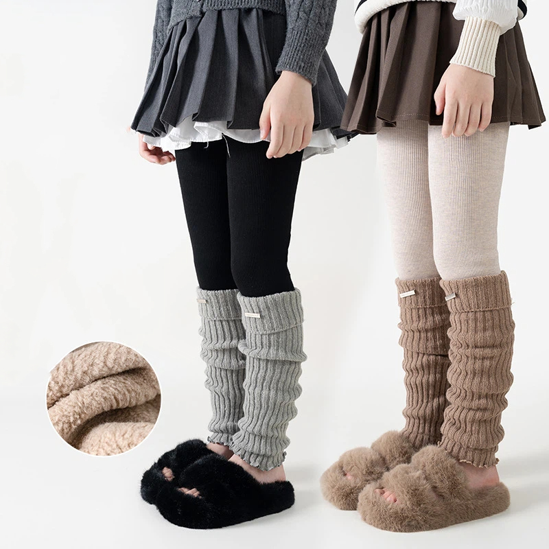 Kids Thermal Thickened Legging - Boot Sock Slouchy avis et prix
