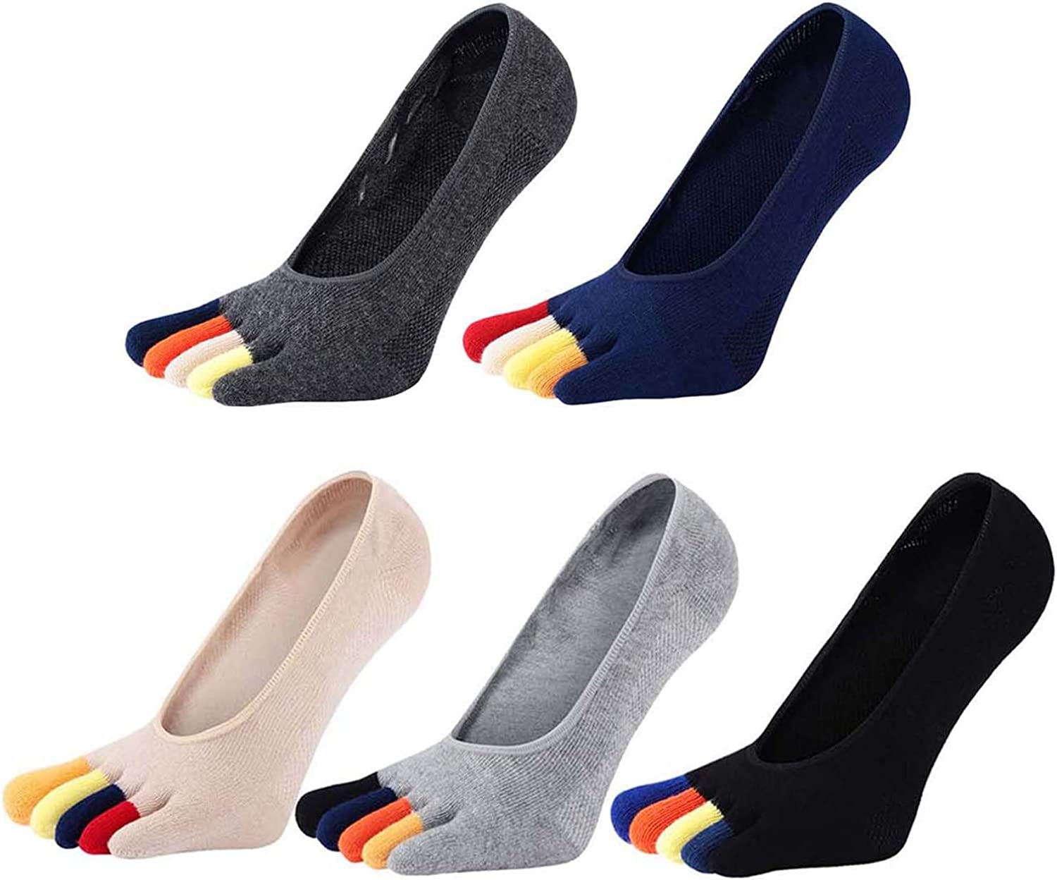 5 Pairs Colorful Loafer Socks  - Invisibility Sock Loafer avis et prix