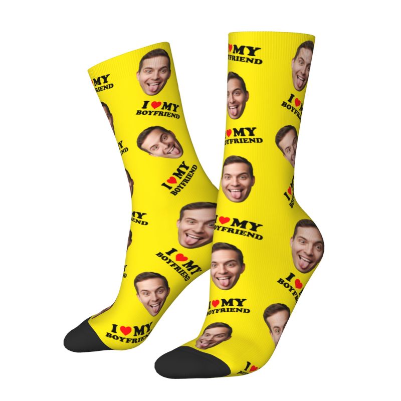 Novelty Men's I Love My Boyfri - Dress Sock Men avis et prix