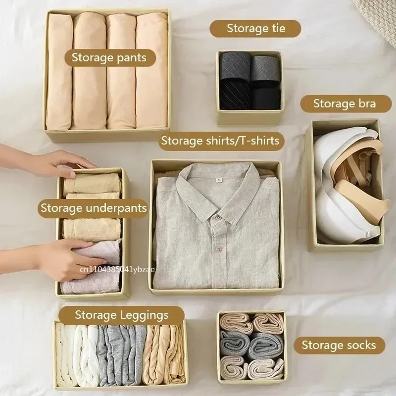 Fabric Underwear Storage Box D - Sock Organizer Tray avis et prix