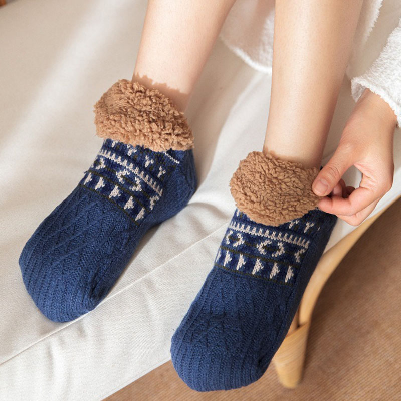 Women Men Fall And Winter Floo - No Show Sock Women avis et prix
