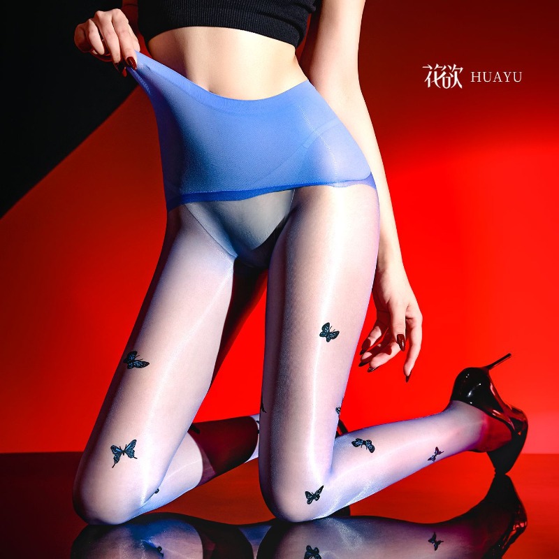 Unisex Butterfly Oil Glossy Pa - Tights Pantyhose Sheer avis et prix