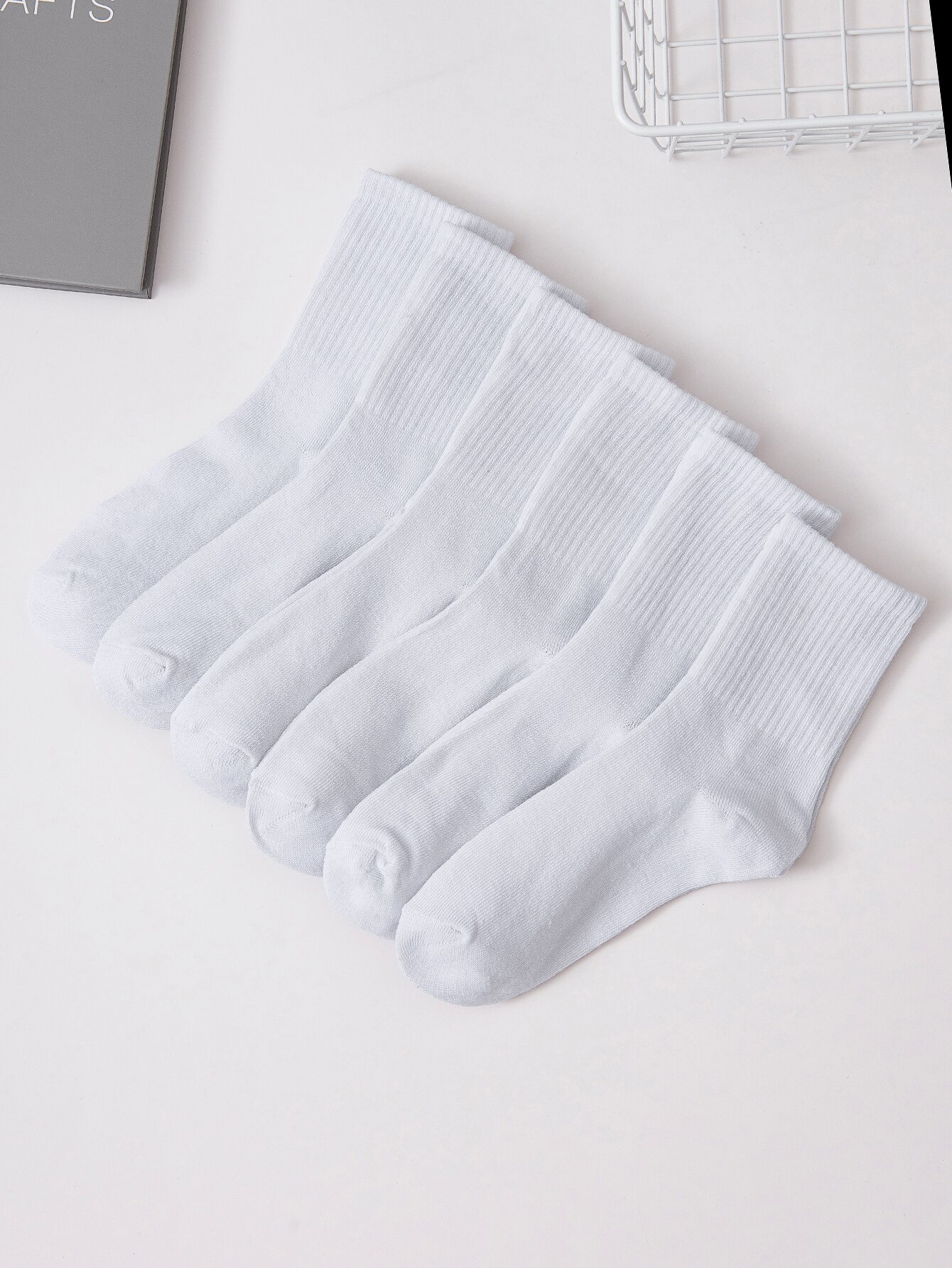 6 Pairs Middle Tube Socks For  - Dress Sock Men avis et prix