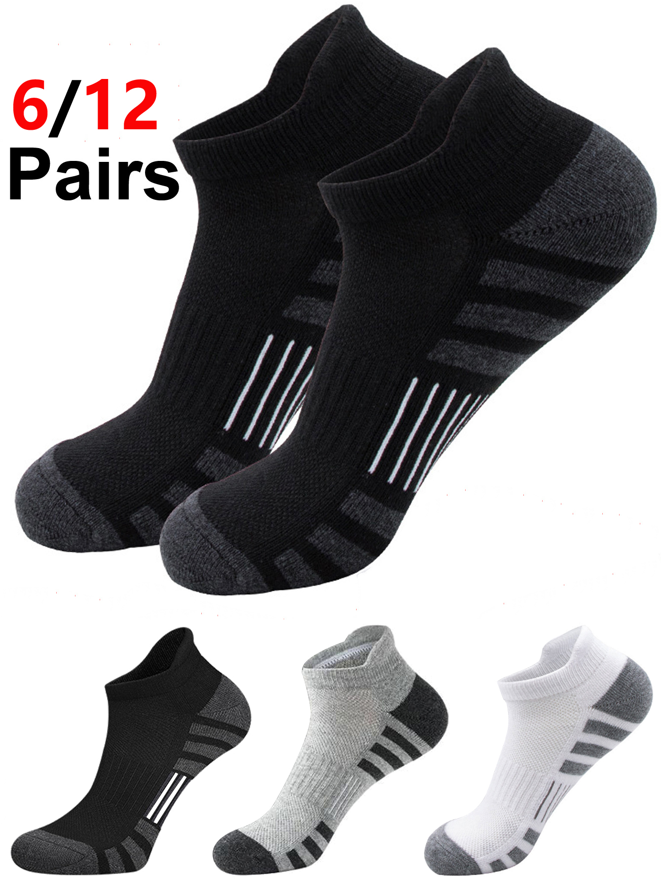 6/12 Pairs Cushioned Breathabl - Athletic Sock Cushion avis et prix