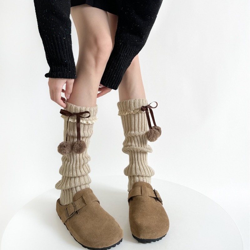 Camel Knit Leg Warmers with Fu - Boot Sock Slouchy avis et prix