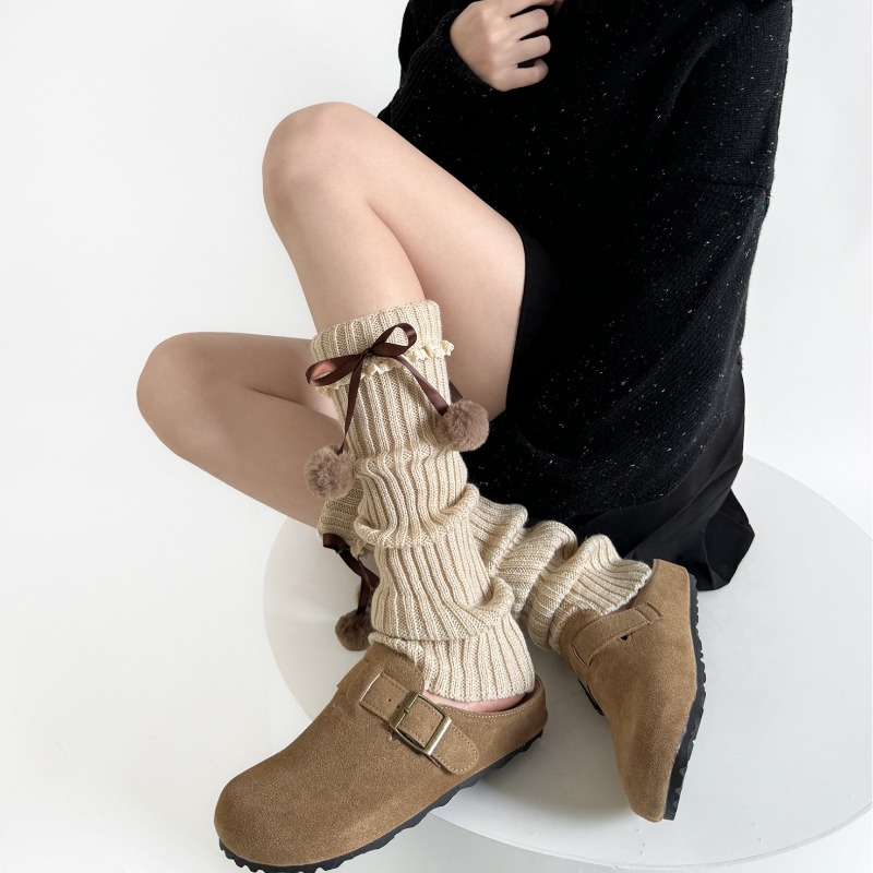 Camel Knit Leg Warmers with Fu - Boot Sock Slouchy avis et prix