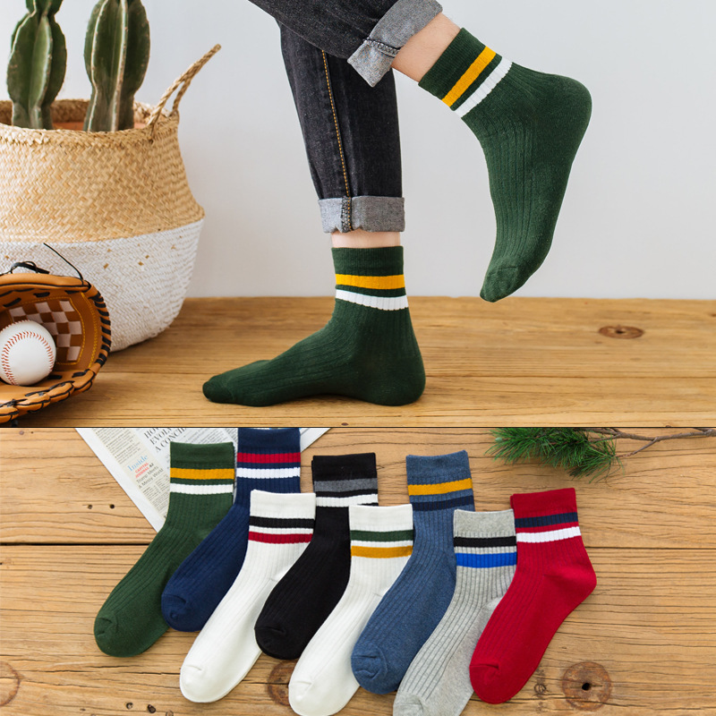 3 Pairs/Pack Cotton Mens Socks - Cotton Crew Sock Pack avis et prix