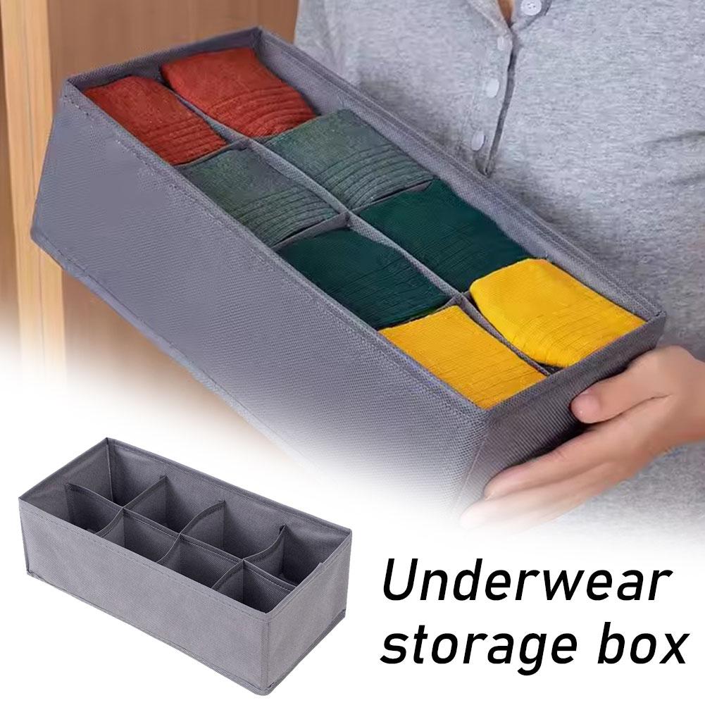 6/7/8/24 Grids Foldable Fabric - Sock Organizer Tray avis et prix