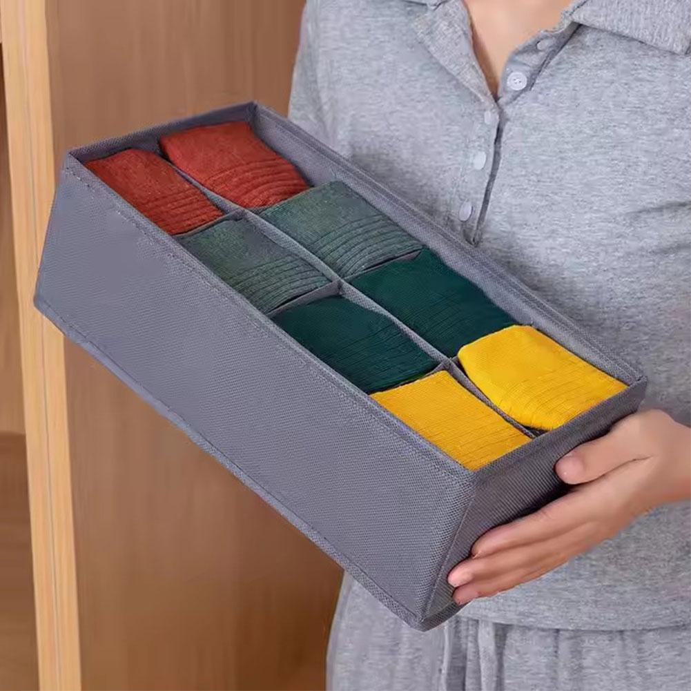 6/7/8/24 Grids Foldable Fabric - Sock Organizer Tray avis et prix