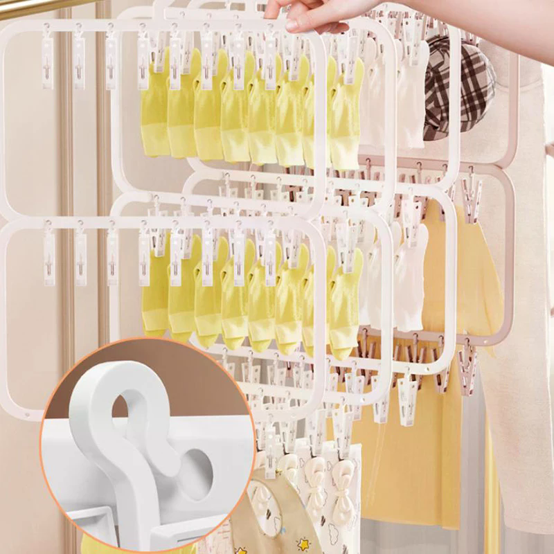 Multi-clip Sock Drying Rack Mu - Sock Organizer Tray avis et prix
