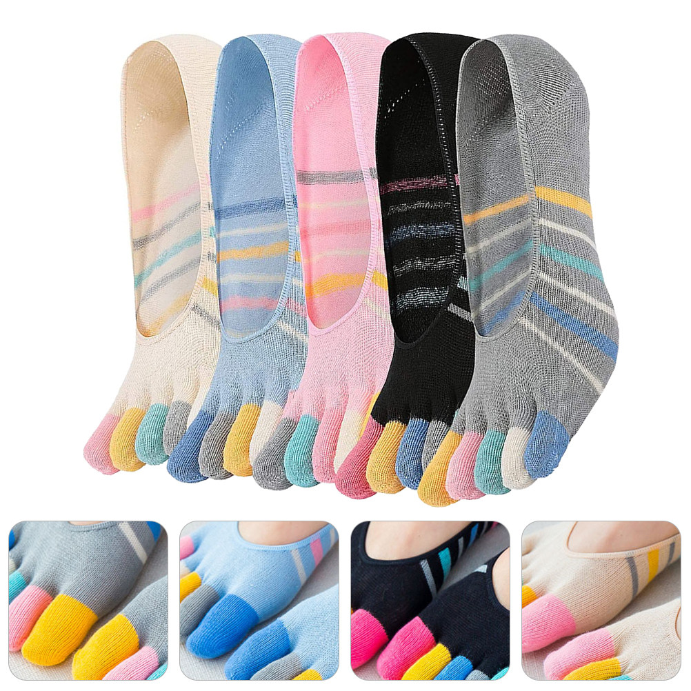 5Pairs Yoga Toe Socks Women In - Invisibility Sock Loafer avis et prix