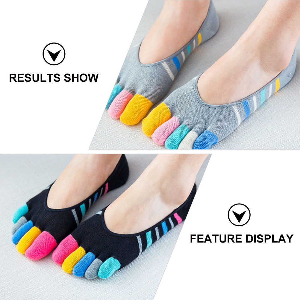 5Pairs Yoga Toe Socks Women In - Invisibility Sock Loafer avis et prix