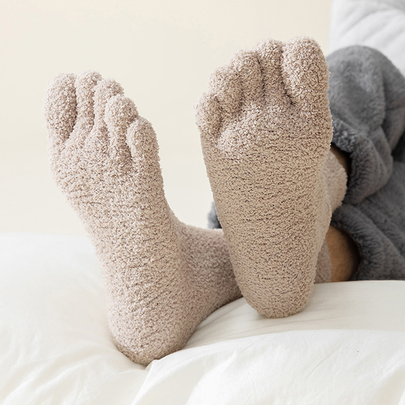 1/5 Pairs Mans Thermal Toe Soc - Thermal Sock Winter avis et prix
